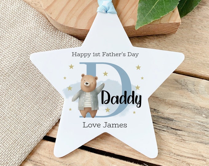 First Fathers Day Daddy Gift Personalised Daddy Acrylic Star Keepsake Daddy Dad Grandad Gramps