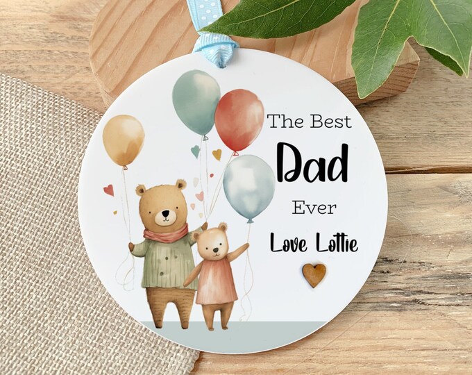 Dad Gift, Personalised Dad Keepsake, Father's Day Gift For Daddy, Birthday gift For Dad, Gramps, Grandad, Gift For Him
