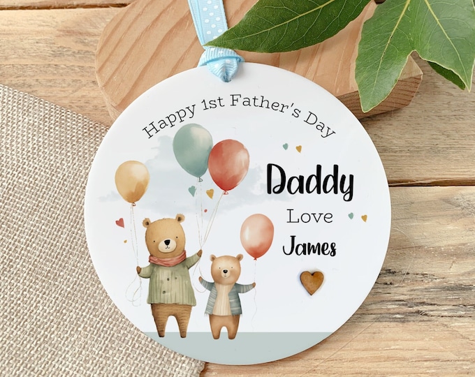 First Father's Day Gift, Dad Gift, Personalised Dad Keepsake, 1st Father's Day Gift For Daddy, Dad, Gramps, Grandad, Gift For Him