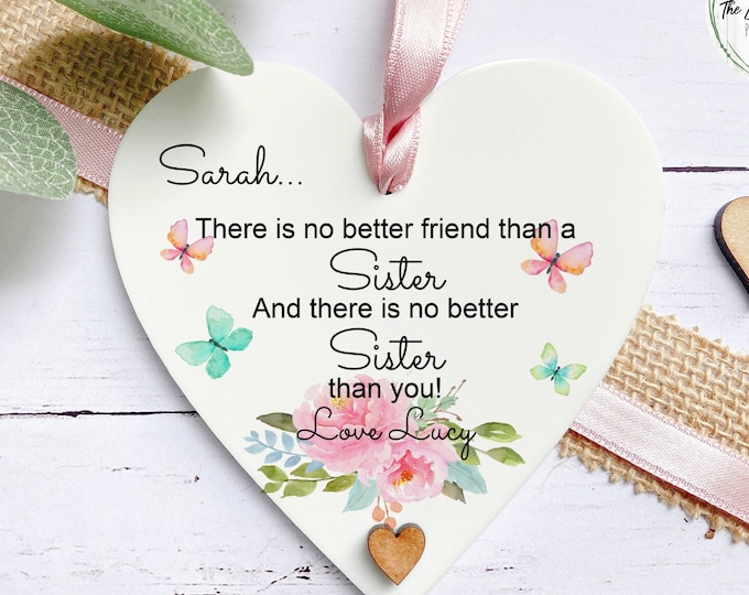 Sister Gift, Gift for her, Personalised gift, Auntie Gift, Sister Keepsake, Thank you gift, Friend gift