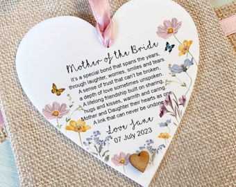 Mother of the Bride gift, Personalised Wedding Gift, Gift from Daughter, Wedding Gift for Mum, Bride to Mum gift, Thank you gift,
