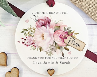 Personalised Mum Mother's Day Gift, Mum Of The Bride Gift, Nan Gift, Gift For Her, Mother's Day Keepsake, Mum Birthday gift, Wedding Gift