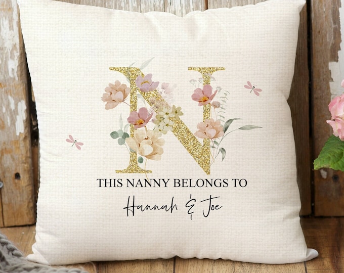 Personalised Nanny Cushion, Nanny Gift, Mother's day gift, Gift for her, Mother's day gift for Nanny, Nan Gift, Mum gift, Nanny Pillow