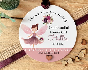 Flower Girl Thank You Gift- Personalised Flower Girl Keepsake- Flower Girl Proposal Gift