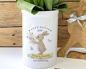 Easter Gift | Personalised Easter Vase | Easter Keepsake For Grandparent | Easter Decoration | Easter Gift From Grandchild | Spring Vase