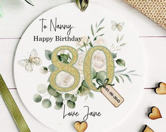Personalised Floral Birthday Keepsake: Any Age, Any Relation