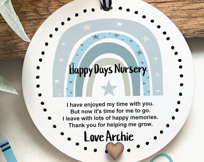 Nursery Gift, Teacher Thank You, Appreciation Gift, Leaving Gift, Keepsake, Hanging Plaque, End of term gift