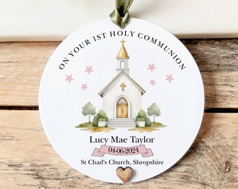 1st Holy Communion Gift, Girls Holy Communion Keepsake, Daughter Granddaughter Gift,  1st Holy Communion, Religious Gift