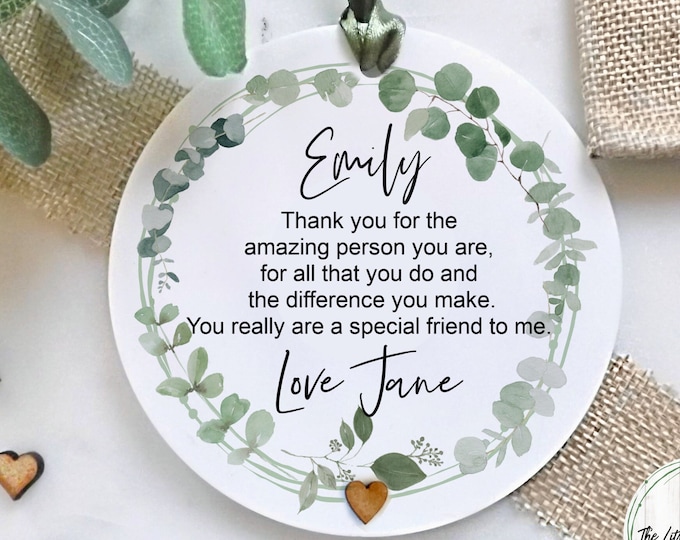 Personalised Thank You Gift, Special Friend Gift, Friendship Keepsake Gift, Best Friend Gift, Thank you Gifts, Gift for Friends