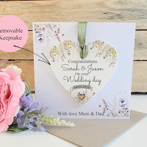 Personalised Wedding Day Gift, Wedding Keepsake Card, Mr And Mrs Gift, Acrylic Keepsake.