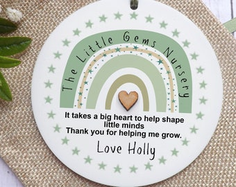 Personalised Nursery Gift, Thank You Keepsake, Hanging Decoration