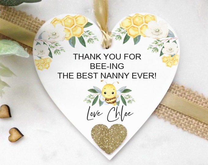 Nanny Gift, Mothers Day Keepsake, Gifts For Nanny, Mothers Day Hanging Heart