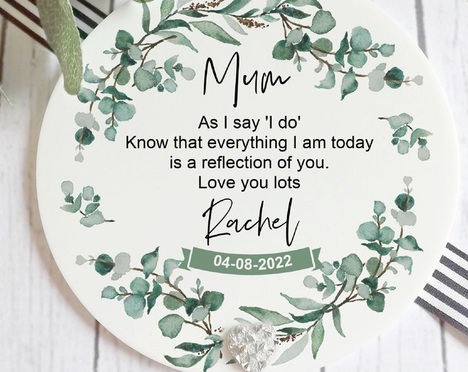 Mother of Bride Gift, Gifts from Bride, Wedding Day Gifts, Acrylic Keepsake, Special Quote Gift, Gift For Mum