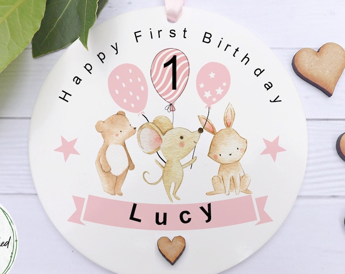 Granddaughter 1st Birthday Gift, Daughter Niece Personalised Keepsake, First Birthday Present