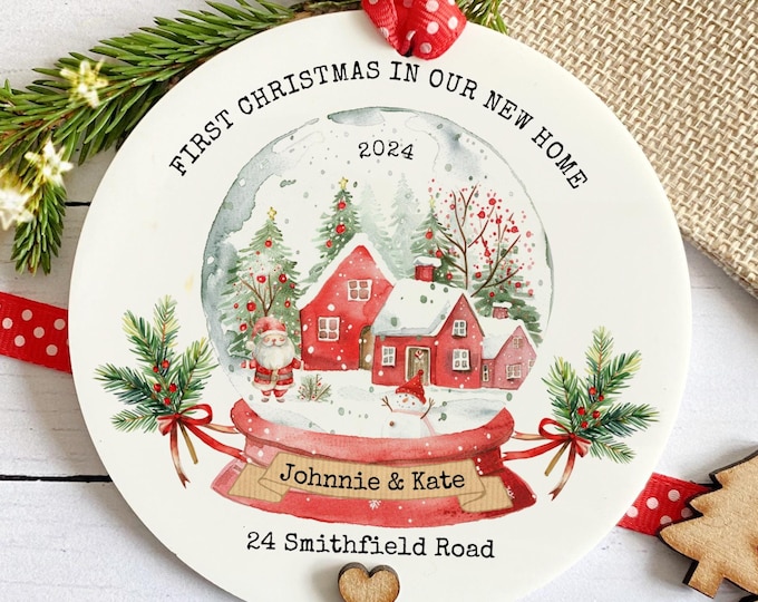 First Christmas In Our New Home Keepsake, New Home Christmas Decor, First Christmas Ornament, First Christmas Together, Snow Globe Design