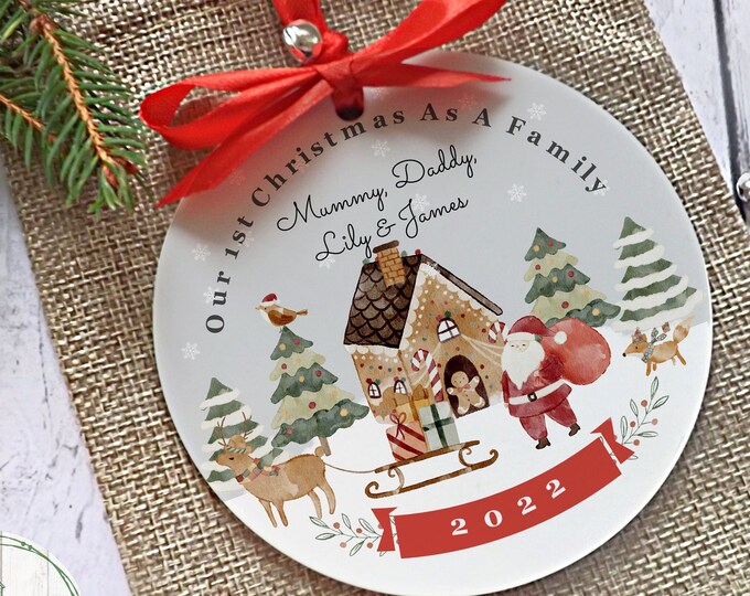 Christmas Decoration/Christmas Ornament/ Family Tree Decoration/ 1st Christmas Ornament/ Family Bauble/ 1st Christmas Tree Decoration