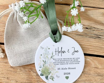 Personalised Ceramic Keepsake, New Home Gift, Housewarming Present, Couples Gift