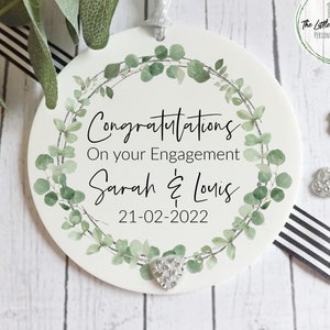 Personalised Engagement Gift, Couples Gift, Engaged Gift, Engagement Keepsake,  Special Date Gift, Acrylic Keepsake