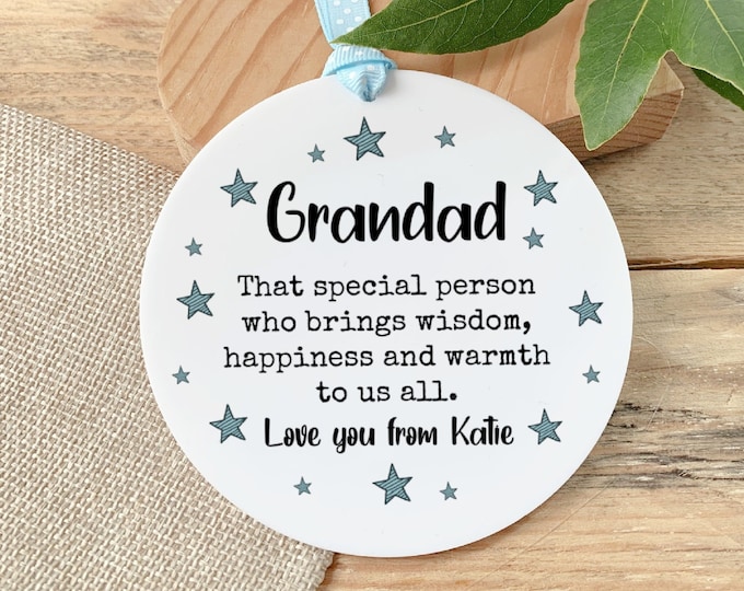 Grandad Gift, Personalised Grandad Keepsake, Father's Day Gift For Grandad, Birthday gift For Grandad, Gramps, Grumps, Grandpa, Gift For Him