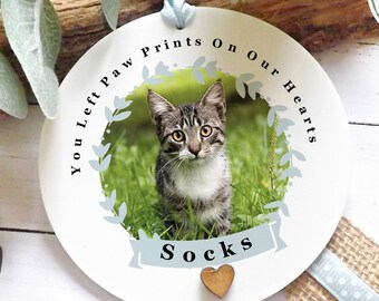 Personalised Pet Photo Plaque, Dog Memorial Gift, Cat Remembrance Keepsake, Custom Pet Loss Sympathy Present, Pet Owner Picture Tribute