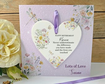 Retirement Gift | Leaving gift | Farewell Card for Colleague | Leaving Party Gift | Personalised Retirement Keepsake Card | Work Friend Gift