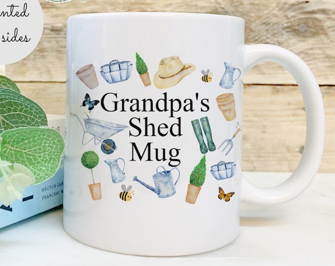 Father's Day Gift, Personalised Dad Mug, Grandads Shed Mug, Fathers Day Mug, Gift for Dad, Grandad Gift, Gift for him