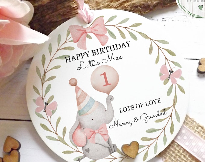 Personalised Grandaughter 1st Birthday Gift, Daughter, Niece Keepsake Gift, First Birthday