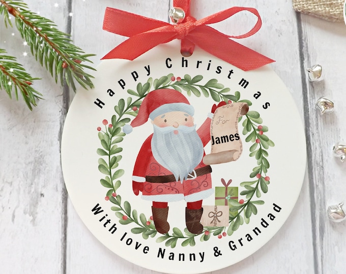Personalised Grandchild Christmas Tree Decoration