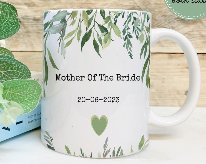 Mother Of The Bride Mug, Mum Gift Wedding Gift, Ceramic Mug , Father Of The Bride Mug
