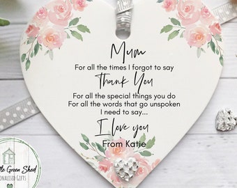 Mum Gift, Gift For Her, Mothers Day Gift,  Gift For Mum , Gift For Her, Personalised Keepsake, Handmade Gift