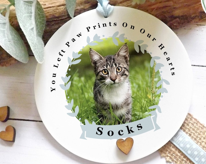 Personalised Cat Photo Gift, Cat, Dog Lover, Cat Loss Gift, Any Pet Keepsake Plaque,