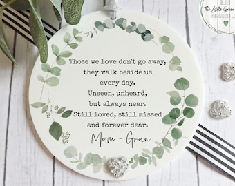 Remembrance Gift, Loss Gift, Memorial Gift, Personalised Sympathy Keepsake, Plaque