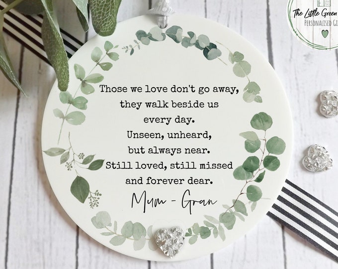 Remembrance Gift, Loss Gift, Memorial Gift, Personalised Sympathy Keepsake, Plaque