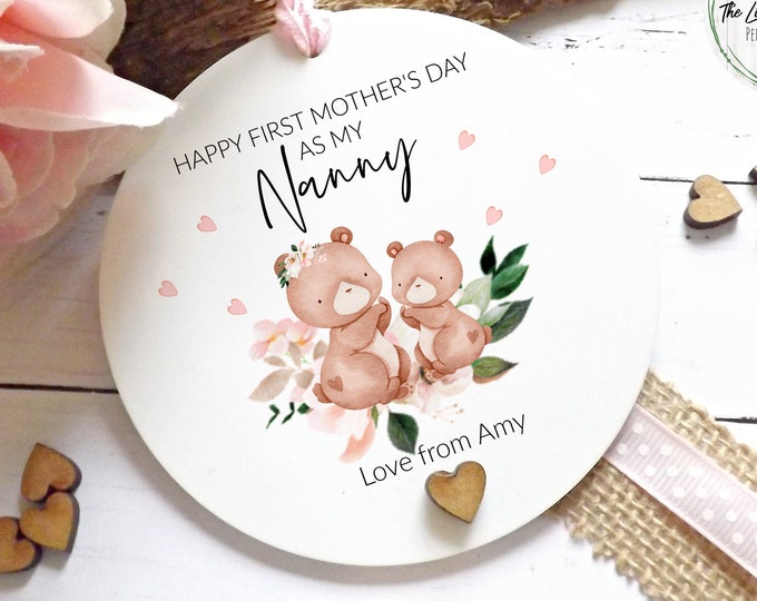 First Mothers Day Nanny Gift, Personalised First Mother's Day Keepsake, New Nanny, Nan, Gran,  Nanna