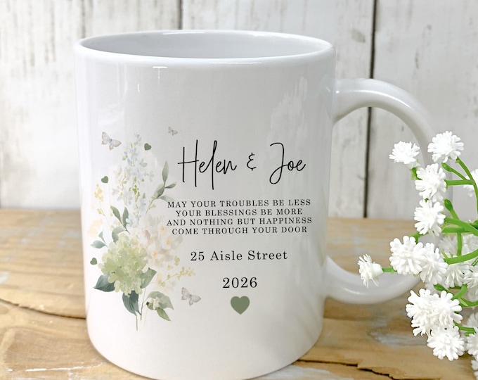Personalised New Home Gift, Housewarming Gift, Moving In Gift, New Home Mug, Gift for New Homeowners, New Home Keepsake, Gift for Couples