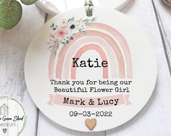 Flower Girl Thank You Gift-Bridesmaid Gift-Maid of Honour Gift- Wedding Gift-Personalised Wedding Favours