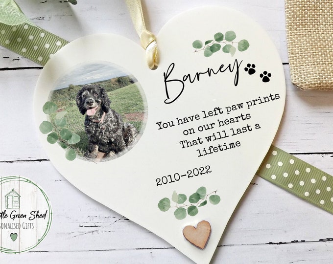 Personalised Dog Photo Gift/ Dog Gift Idea/Dog Lover Gift/ Dog Loss Gift/ Pet Gift/Memory Gift/Bereavement Gift/Hanging Plaque