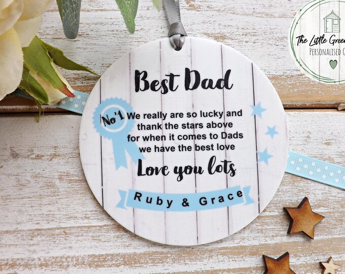 Dad Gift Personalised Keepsake Grandad, Uncle, Acrylic Decoration