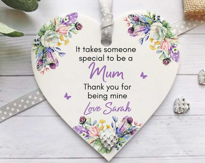 Nanny Mum Any Relation keepsake heart Personalised Gift