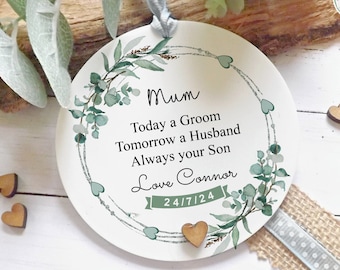 Mother of the Groom Gift, Son to Mum Gift, Keepsake from Son, Gift from the Groom, Gift For Her, Wedding Gifts, Acrylic Keepsake