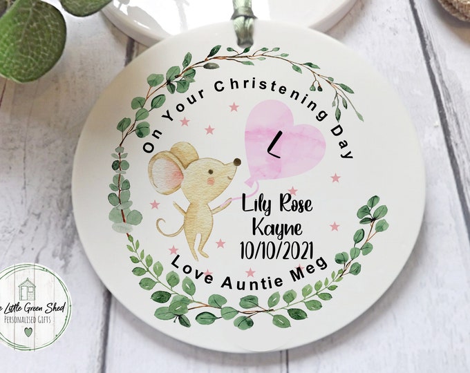Personalised Christening Keepsake, Baptism gift, Dedication Gift, Goddaughter Gift, Godchild gift, Keepsake