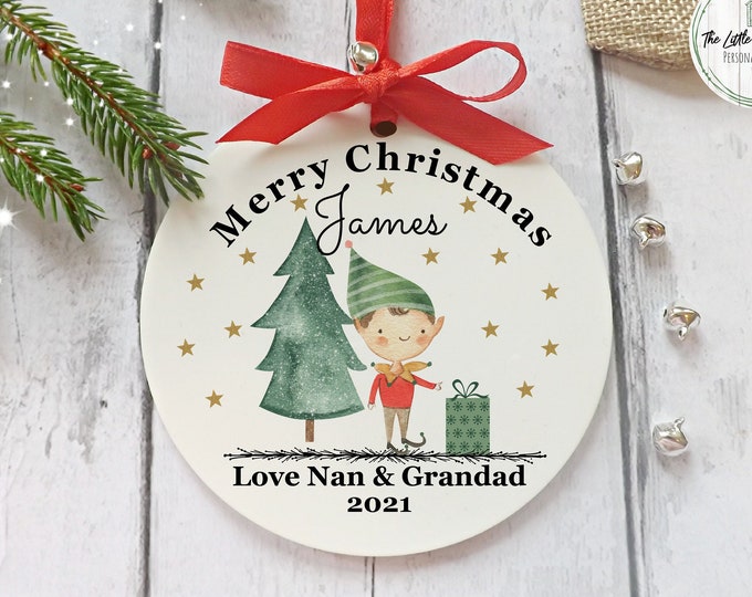 Grandson Christmas Decoration, Christmas bauble, Son Bauble, Christmas Gift, 2023