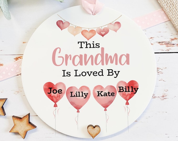 Personalised Grandma Valentine Gift, Valentine's Day Keepsake For Nan, Gran, Granny  Valentine's Day Gift from Grandchildren,