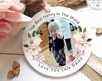 Personalised Nanny Photo Keepsake, Mother's Day Gift, Grandchildren Gift, Birthday Gift, Grandma Gift,