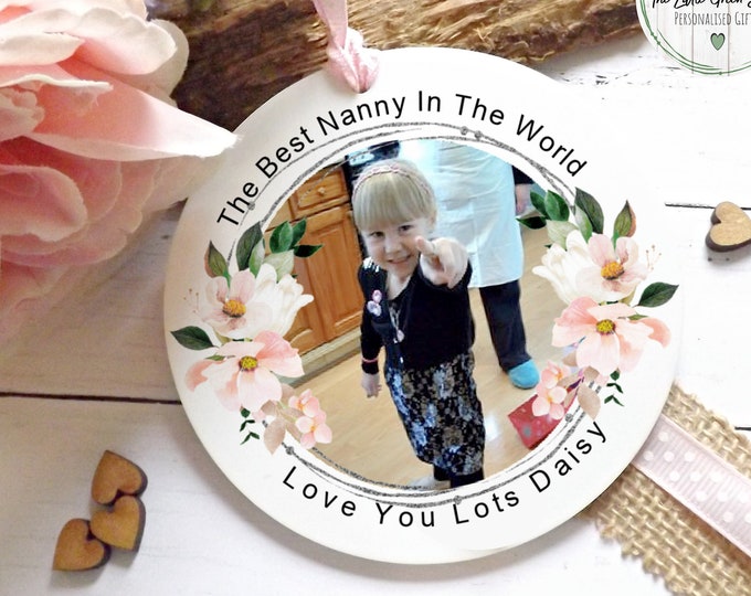 Personalised Nanny Photo Keepsake, Mother's Day Gift, Grandchildren Gift, Birthday Gift, Grandma Gift,