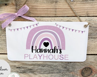 Playhouse sign, Den Sign, Children's gift, Room decor, Birthday gift