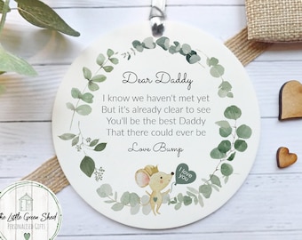 Dad gift, New baby Gift, Daddy Gift, Keepsake, Hanging Decoration
