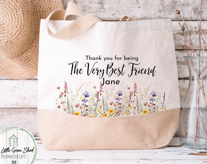 Personalised Friend Tote Bag - Sister Gift - Nanny Gift - Mother's Day Gift - Gift For Her - Shopping Bag