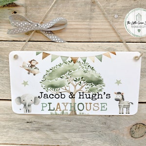 Personalised Playhouse Sign - Kids Den Sign - Children's Room Decor -  Birthday Gift - Boy Gift - Girl Gift
