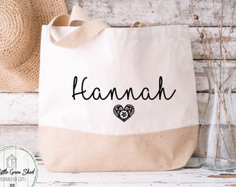 Personalised Tote bag, Canvas Tote bag, Bridesmaid Bag, Friend Gift, Friend Jute Tote Bag, Personalised Birthday Bag
